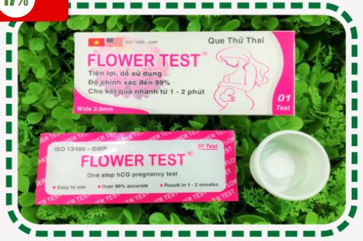 Que thử thai Flower Test
